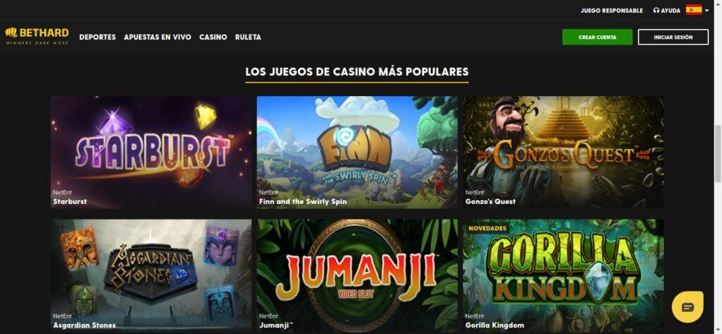 Bethard Casino España Juegos Online