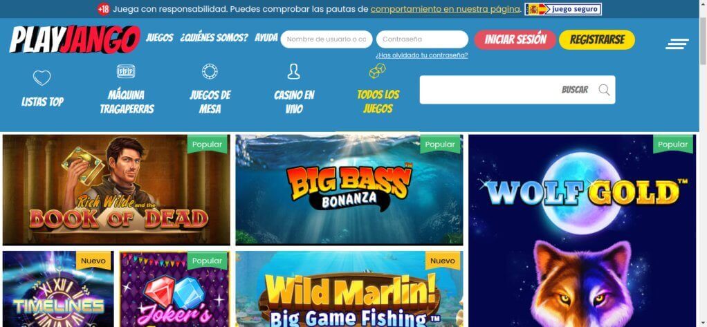 PlayJango Casino Juego Online