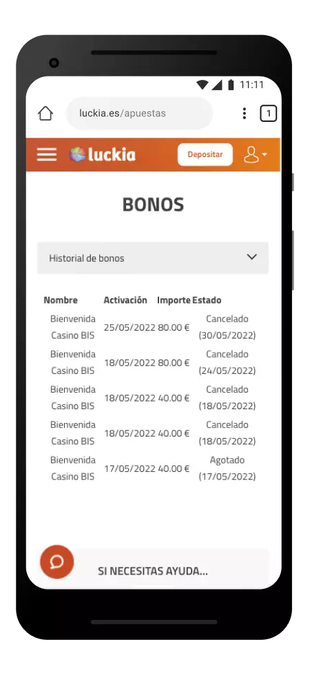 Luckia Casino España Historial Bonos Casino