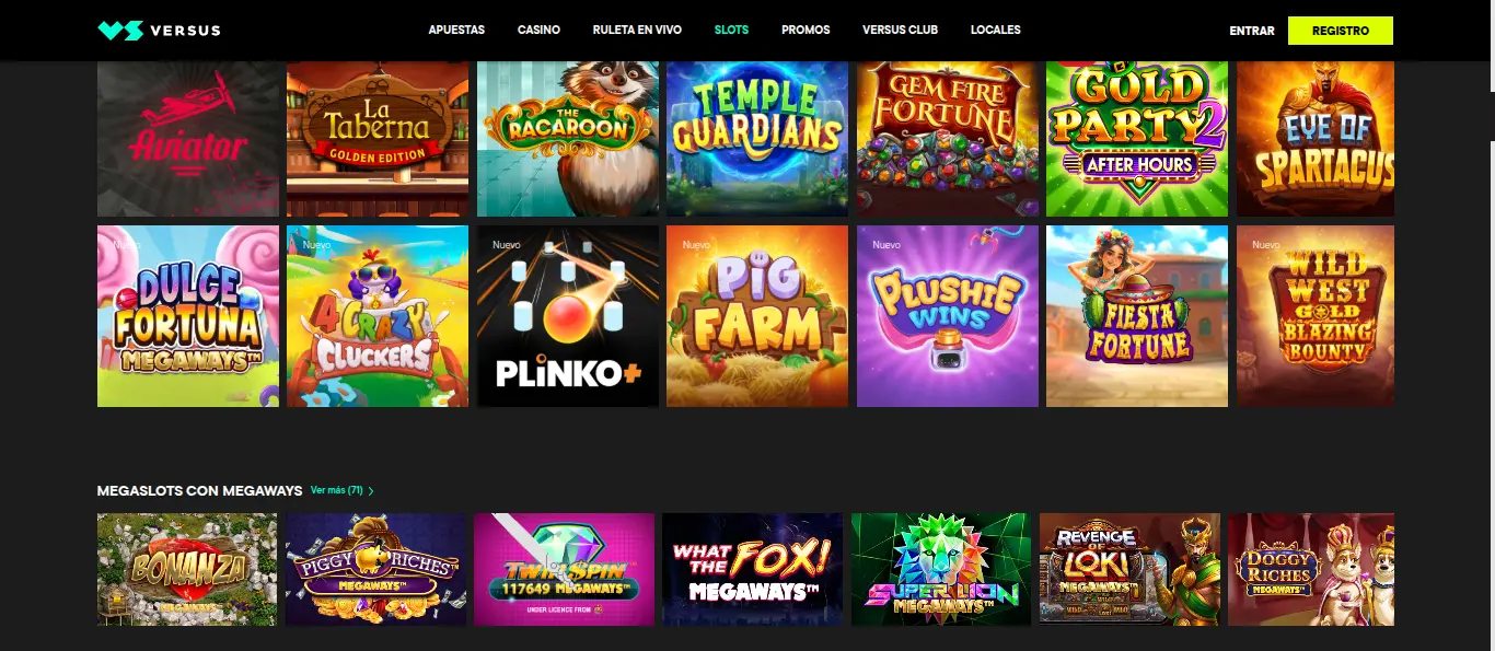 Versus Casino Tragamonedas y Slots