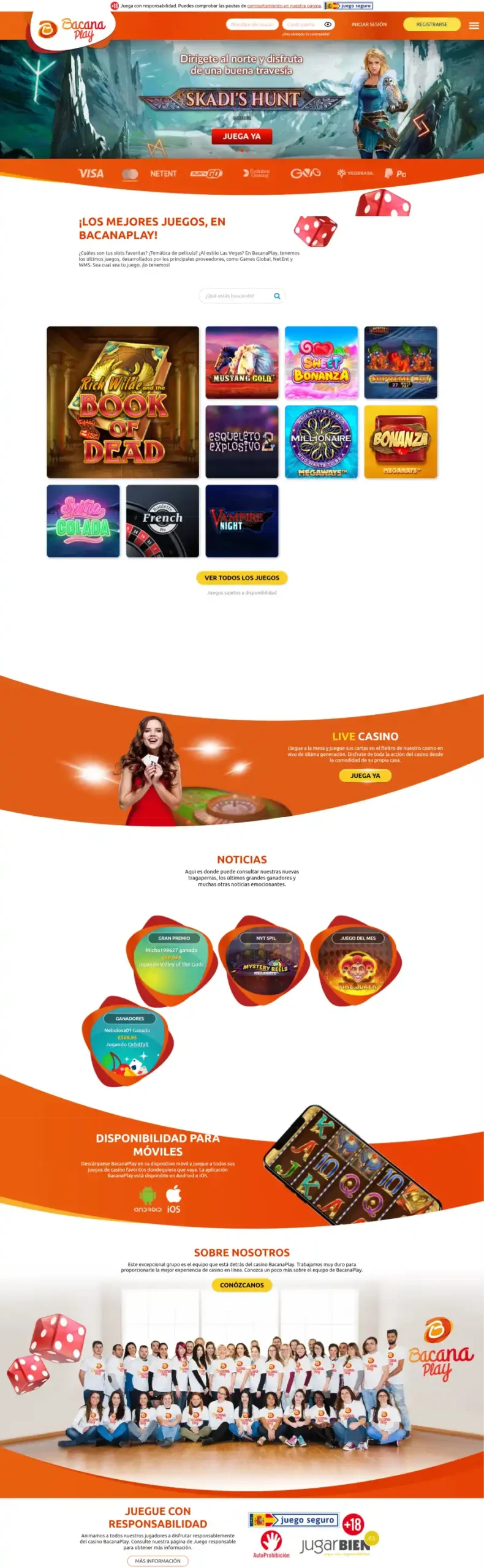 BacanaPlay Casino España Reseña