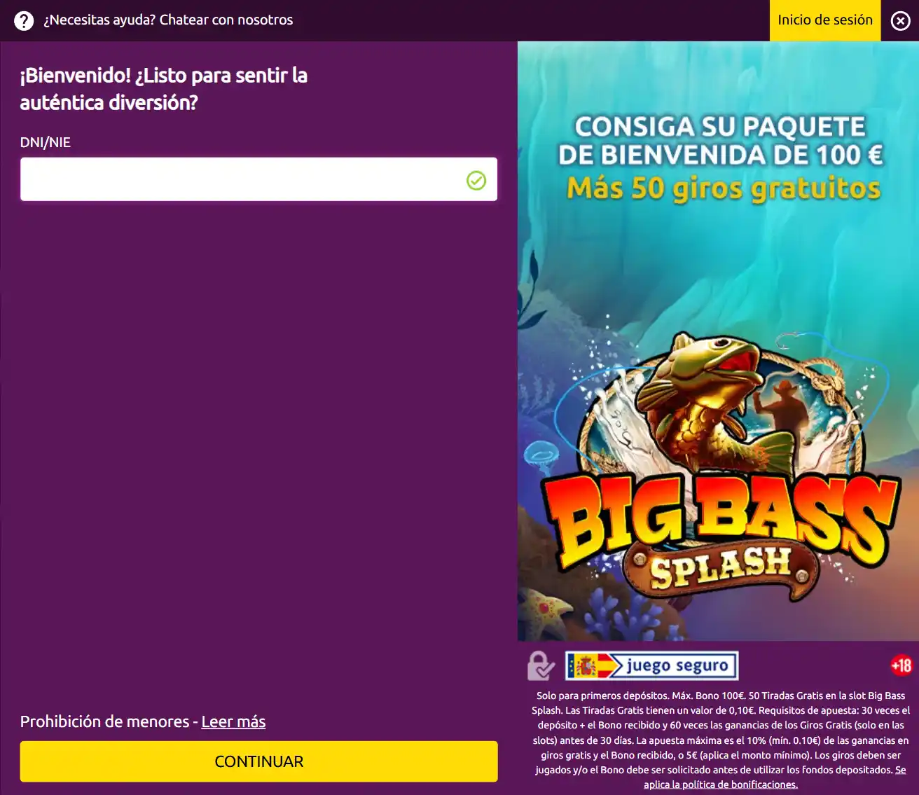 Registrar una cuenta en Slots Magic Casino España - Paso 1 Registrar una cuenta en Slots Magic Casino España - Paso 1